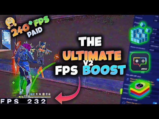 The Ultimate FPS Boost free fire Bluestacks 5 4K |  #freefire  #bluestacks