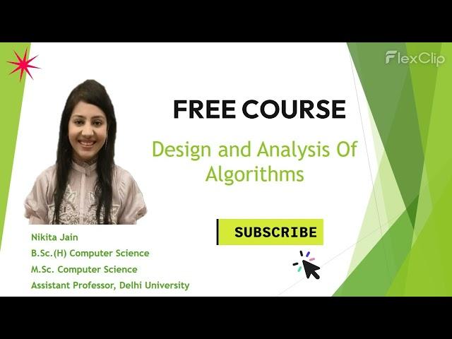 Free Course on Design & Analysis of Algorithms | Master Algorithms for College Exams & Projects!