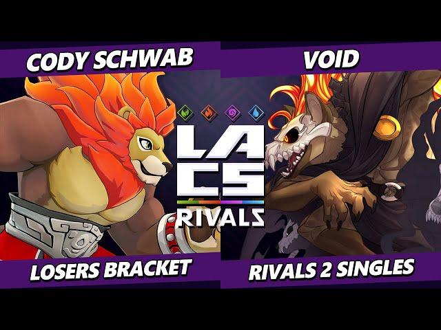 LACS Rivals - Cody Schwab (Zetterburn) Vs. VoiD (Forsburn) Rivals of Aether 2 - RoA2