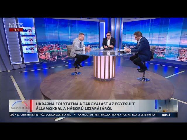 Tóth Máté - Ukrajna folytatná a tárgyalást az Egyesült Államokkal a háború lezárásáról - HÍR TV