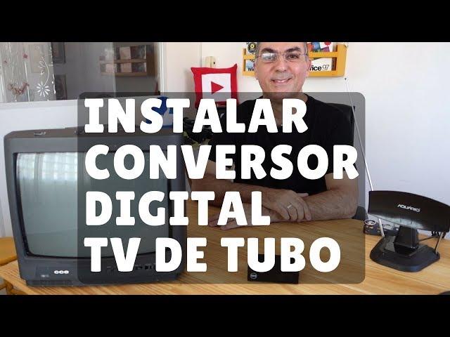 Como Instalar Conversor Digital em TV Antiga [TV de Tubo]