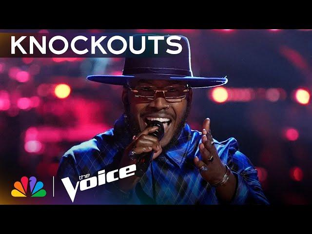 J.Paul Shows Off His Range on Seal's "Kiss from a Rose" | The Voice Knockouts | NBC