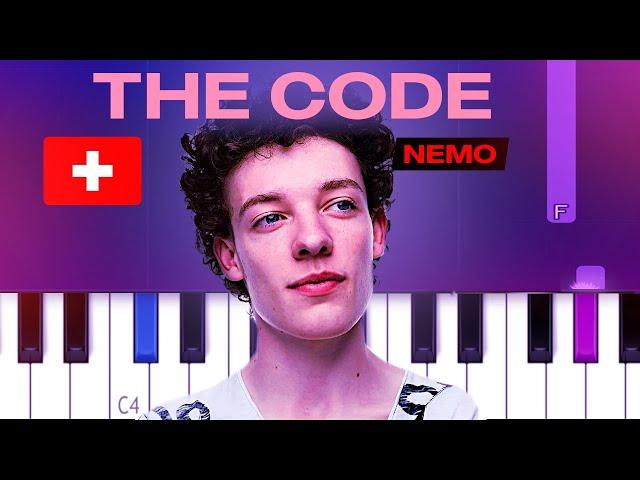 Nemo - The Code Switzerland 2024 Eurovision (Easy Piano Tutorial)