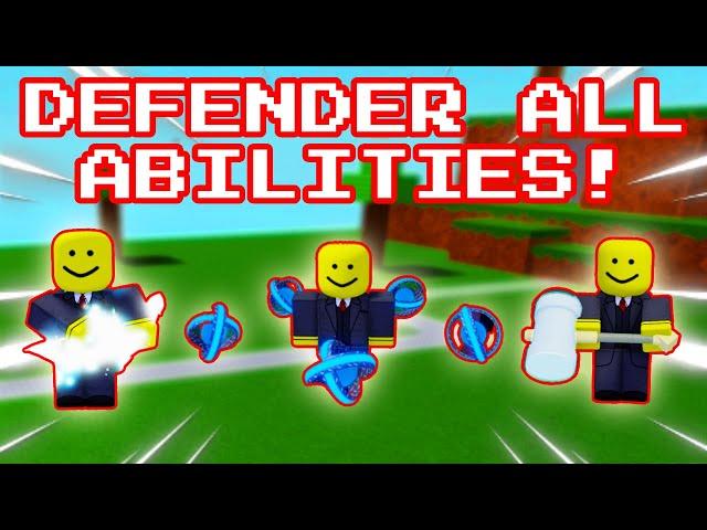 ALL DEFENDER MASTERY ABILITIES! | Ability Wars