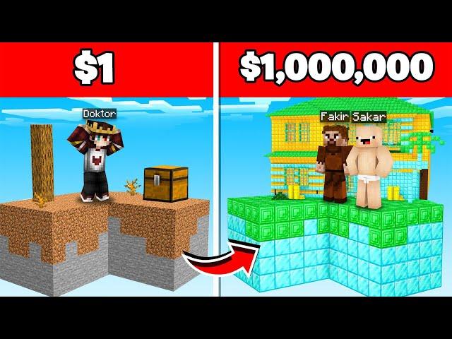 Minecraft'ta Zengin Vs Fakir Adalar Bulduk  - Minecraft