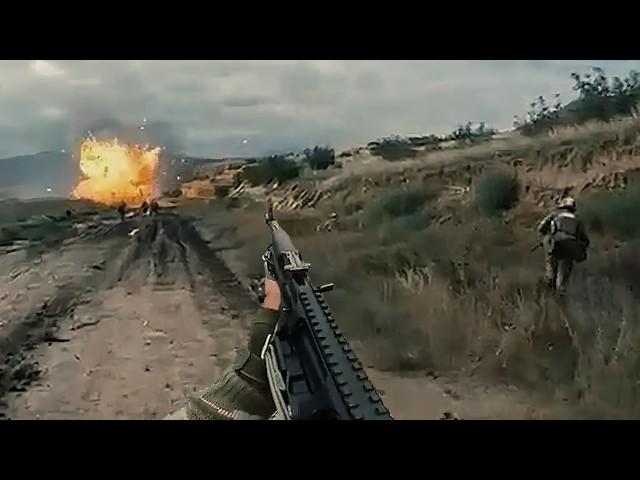 Azerbaijani Soldiers Assault Armenia Trenches in Nagorno-Karabakh  Captured On Helmet Cam