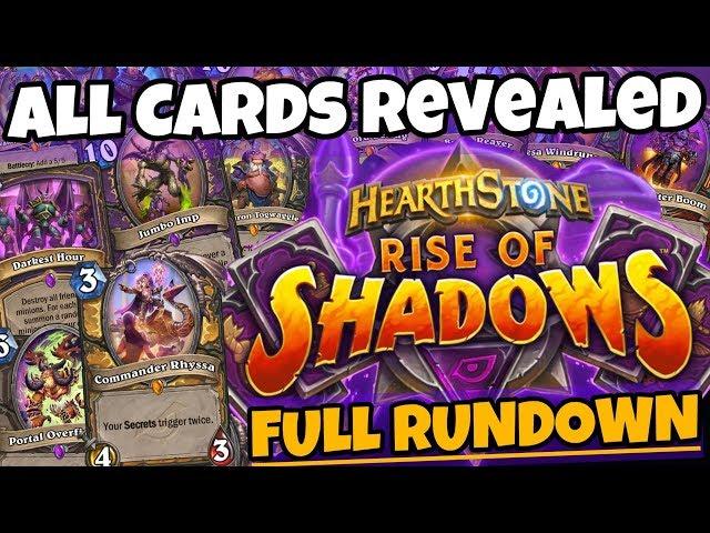 Rise of Shadows ALL CARDS REVEALED - Full Rundown (Hearthstone Expansion Set Review)