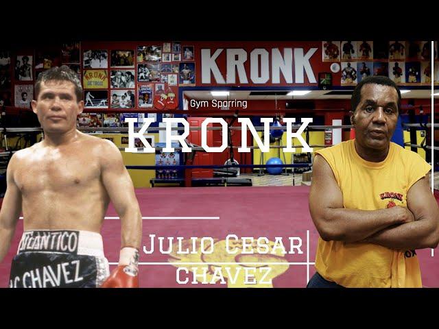 Julio Cesar Chavez working hand mitts w/ Emanuel Steward + Sparring