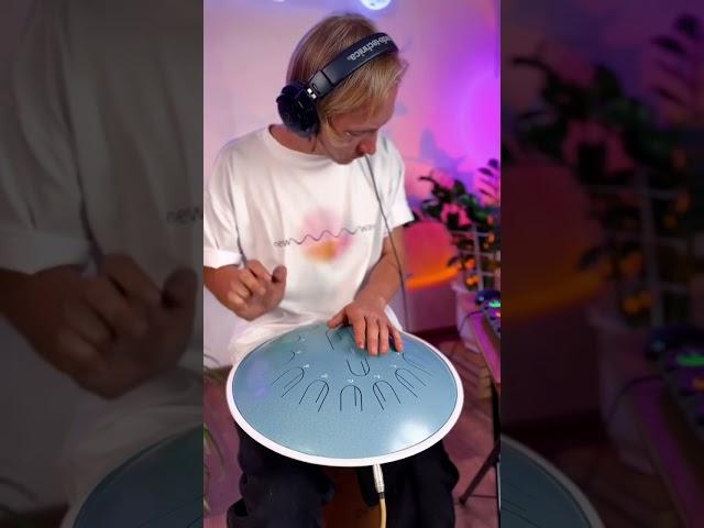 Live looping with steel tongue drum New Wave 15 #tankdrum #kosmosky #newwave #handpan