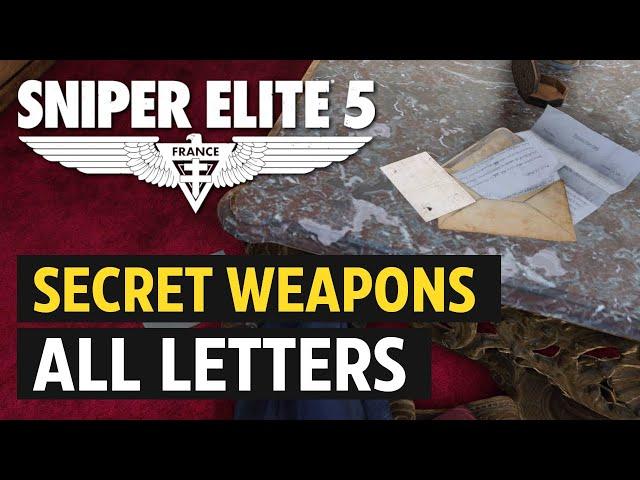 Sniper Elite 5 - Mission 7: All Personal Letter Locations (Letters)