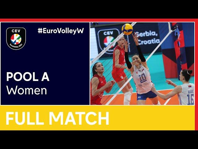 Serbia vs. Russia - CEV EuroVolley 2021 Women | Pools