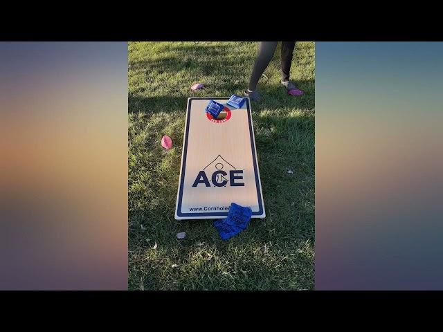 Professional Cornhole Board Set - ACE Pro Bag Manufacturer - Made of Baltic Birch, review