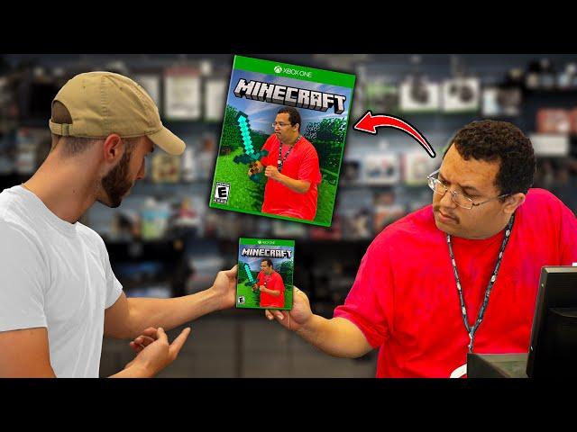 Returning Games with Employees Pictures on Them Prank