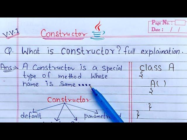 Constructors in Java | what is constructor? with syntax and example