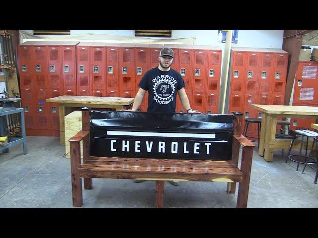 How to make a truck tailgate bench.