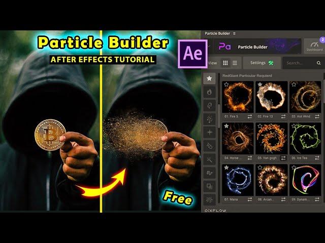 Free Particle Builder Plugin After Effects Tutorial Motion Factory Toolkit