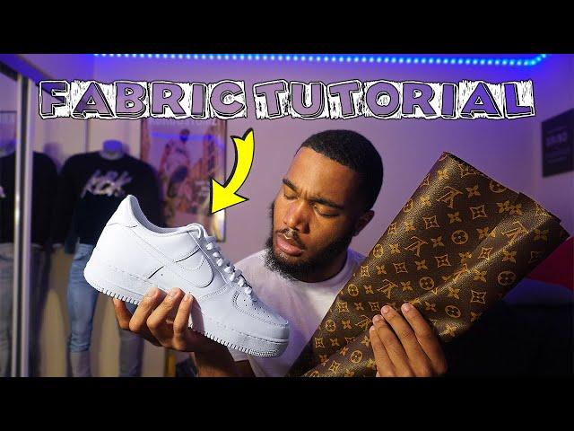 HOW TO: PUT FABRIC ON AF1'S THE CORRECT WAY! TUTORIAL