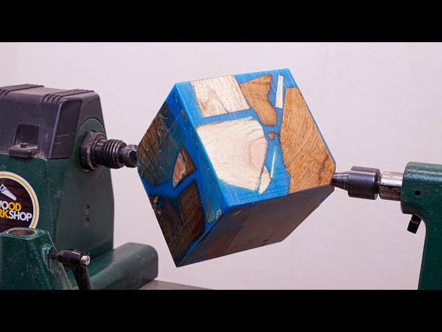 Woodturning - Cube of Scraps