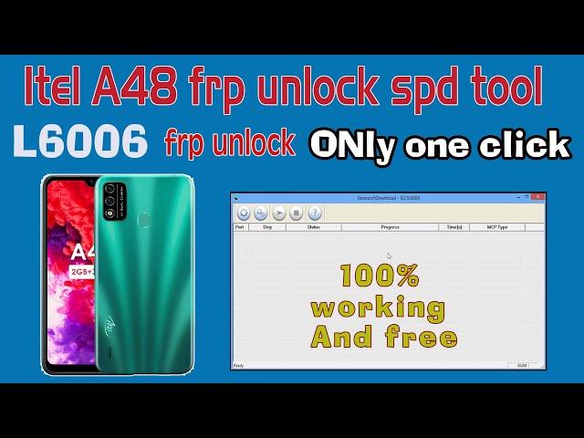 How To Unlock Itel A48 L6006 FRP spd Tool | Itel a48 frp kaise unlock kare | a48 frp bypas essy way