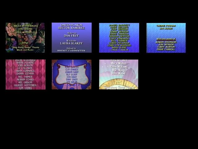 Disney Sing Along Songs Credits Comparison (Remix Version)