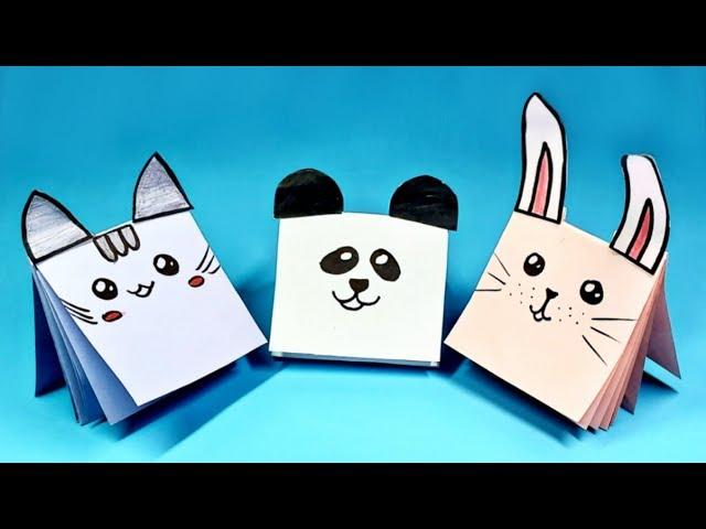 DIY - How To Make Mini Notebook With Ears From a4 paper in 5 minutes