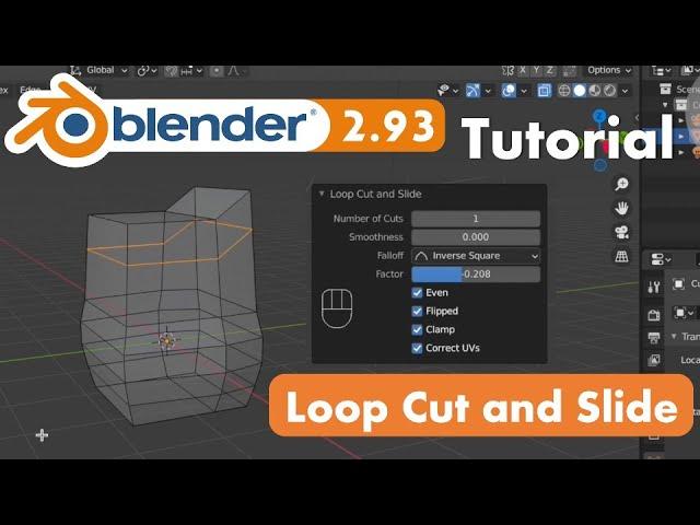 How to Use Loop Cut and Slide in Blender 2.93