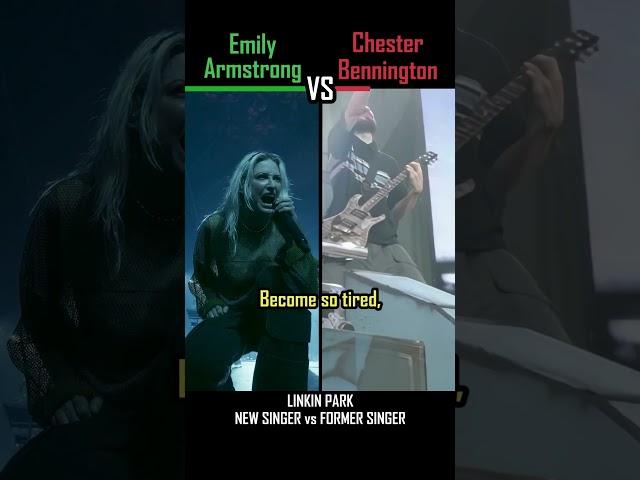 EMILY ARMSTRONG vs CHESTER BENNINGTON: Linkin Park - Numb - #shorts #versus #music