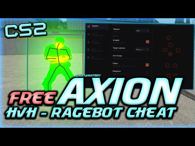 FREE HvH CHEAT For Counter Strike 2 - AXION - AntiAim//Ragebot//Chams//Skin changer + Download & CFG