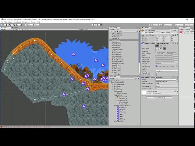 Unity 2018 Sprite Shape 2D Editor tool tutorial - Basic introduction