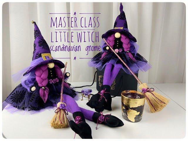 Scandinavian gnome Little Witch DIY HandMade