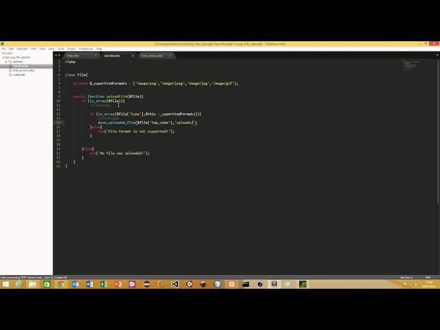 PHP File Upload - OOP File Upload Tutorial