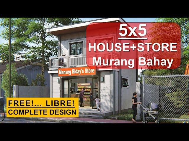 TINDAHAN HOUSE | 50 SQ. M. | 2-STOREY | Bahay Pilipino