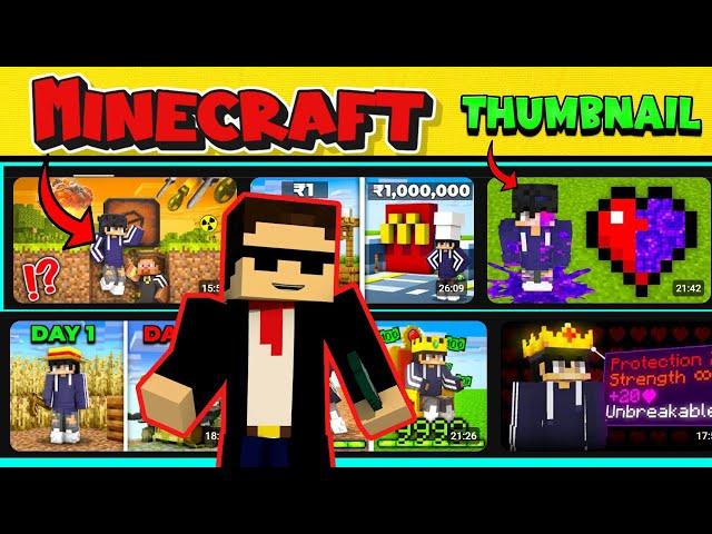 How to make Minecraft thumbnails || Minecraft thumbnail tutorial