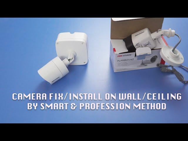 Smart & professional way to Install CCTV Bullet camera on Wall/Ceiling using 4*4 PVC Box