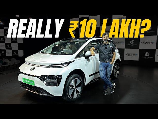 MG Windsor EV Rs 10 lakh Price Explained + Walkaround Review | Interior Space, Battery Warranty