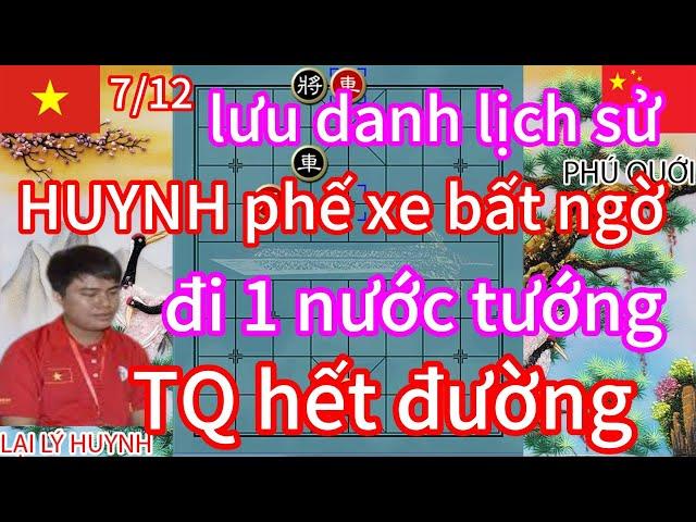 lưu danh lịch sử HUYNH phế xe bất ngờ đi 1 nước tướng TQ hết đường