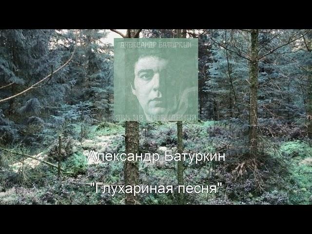 "Глухариная песня" (муз. Александр Батуркин - ст. Лидия Теплова), в исполнении автора