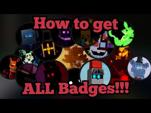 How to get ALL Badges!!! | Fazbear's Revamp RP P1 | Roblox