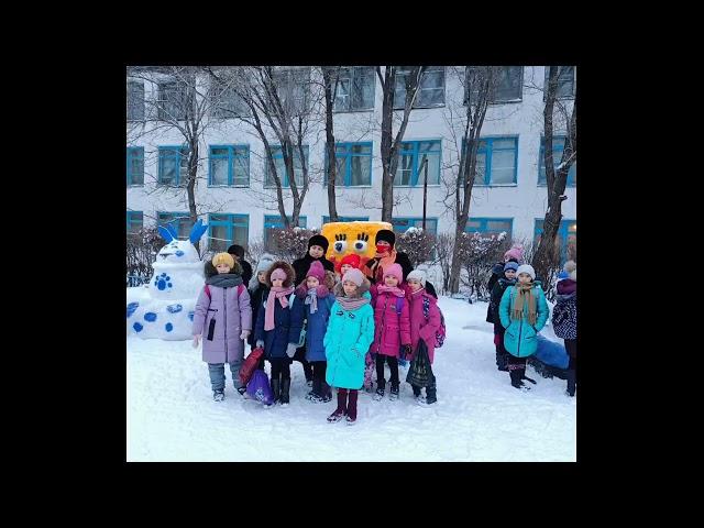 Снежный городок Кийминской средней школы имени Г.Абдрахманова