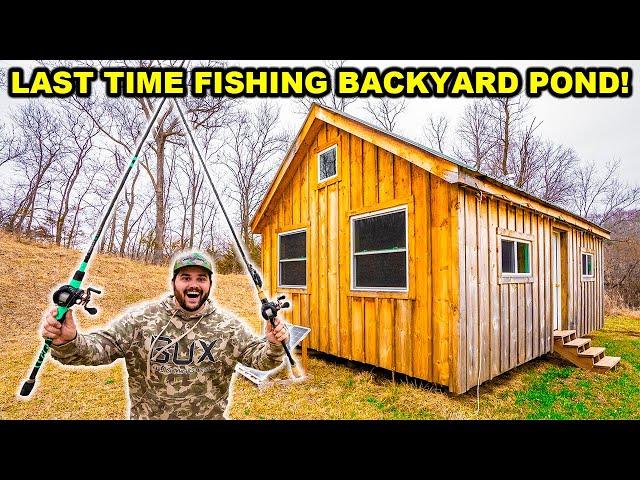 My LAST TIME Ever FISHING My BACKYARD POND!!! (Emotional)