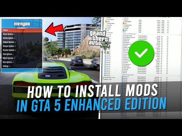 How To Install Mods in GTA 5 Enhanced Edition 100% Work  | Install Enhanced Native Trainer |