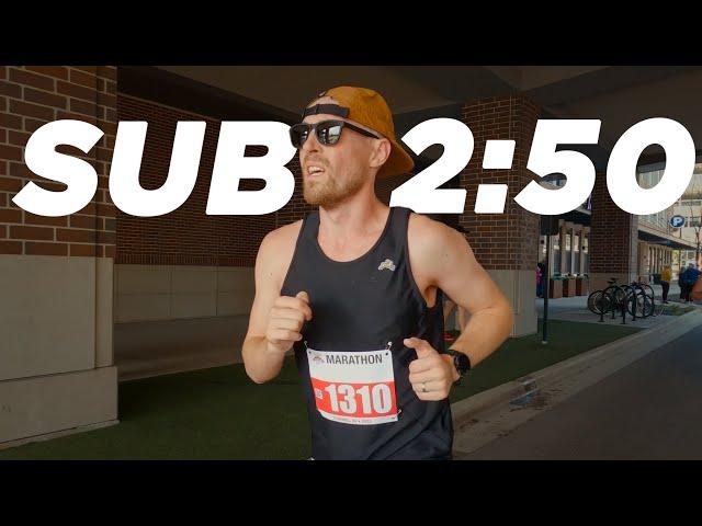 The SUB 2:50 MARATHON ATTEMPT - Carmel Marathon 2023