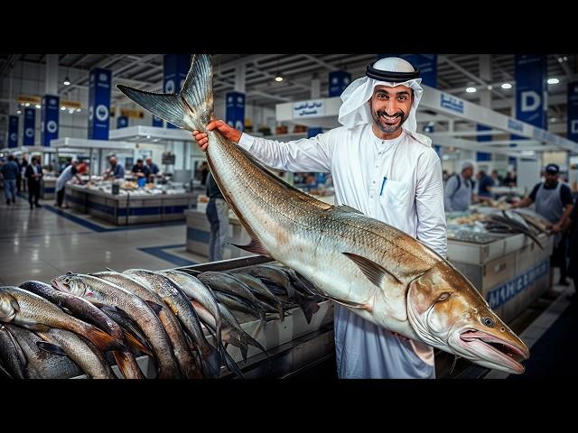 fresh SEAFOOD and FISH for $1 - secret place in Dubai - do NOT GO to DUBAI RESTAURANTS