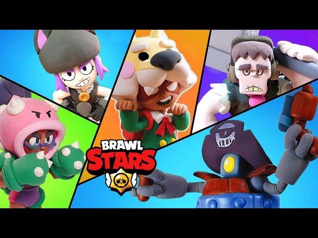 Brawl Stars clay Art - Darryl.Rosa.Frank.Shiba Nita.black cat Penny