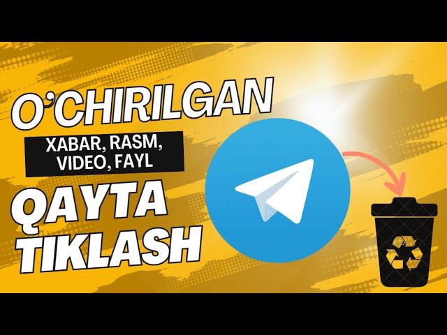 O'chirilgan Telegram xabari, chatlari, rasmlari va videolarini qanday tiklash mumkin (2023-yil)