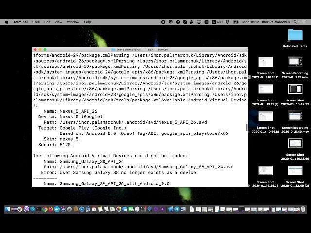 Run Android Emulators With Terminal on Mac OS