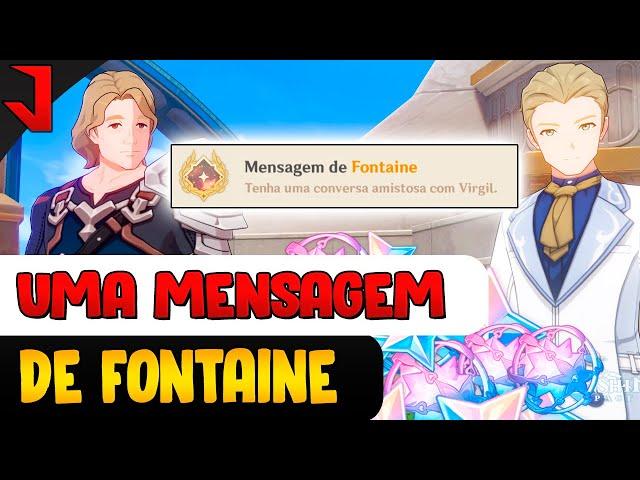 UMA MENSAGEM DE FONTAINE + CONQUISTA SECRETA | FONTAINE 4.0 |  GENSHIN IMPACT