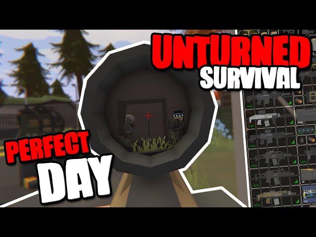 MY PERFECT DAY ON UNTURNED SURVIVAL (Unturned Escalation)