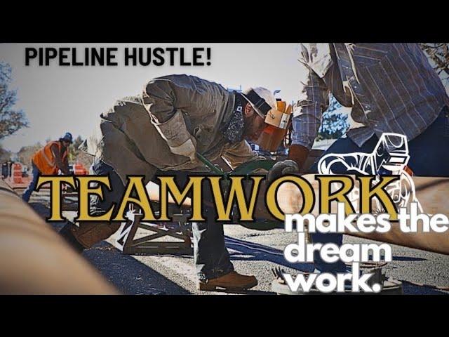 Pipeline Hustle in the field teamwork