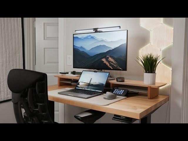 A Simple and Minimal Laptop-Focused Desk Setup Tour